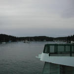 A rare quiet moment in the harbor