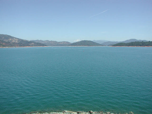Lake Shasta created by the Dam